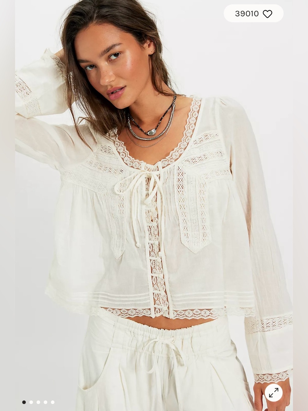 Free People Forevermore Long Sleeve Top
